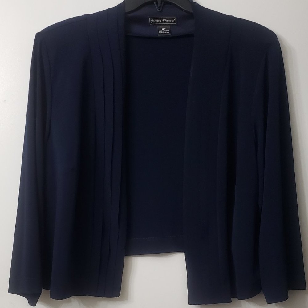 Jessica Howard Cropped Dress Jacket Size 22W NWT - Picture 2 of 6